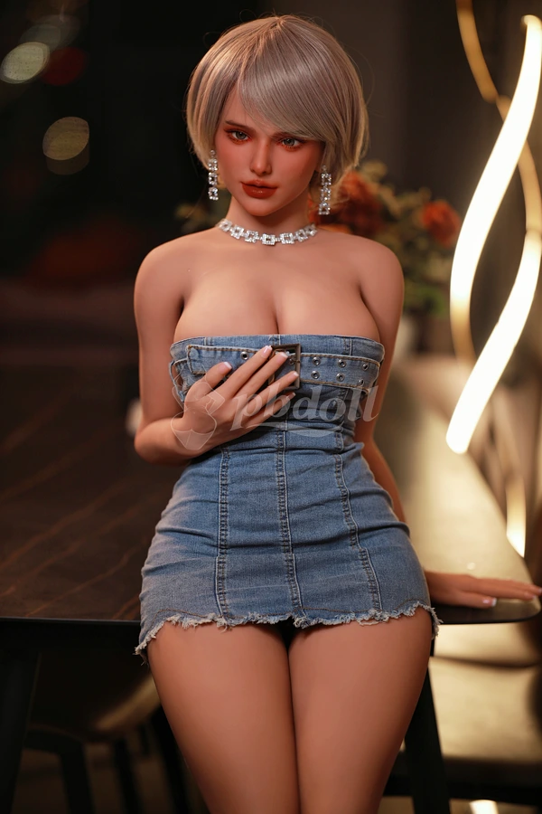 Fire Doll 163cm/64ft2 E Cup Dark Skin TPE Sex Doll – 114cm Wide Hips Full Figure Premium Lightweight 38kg