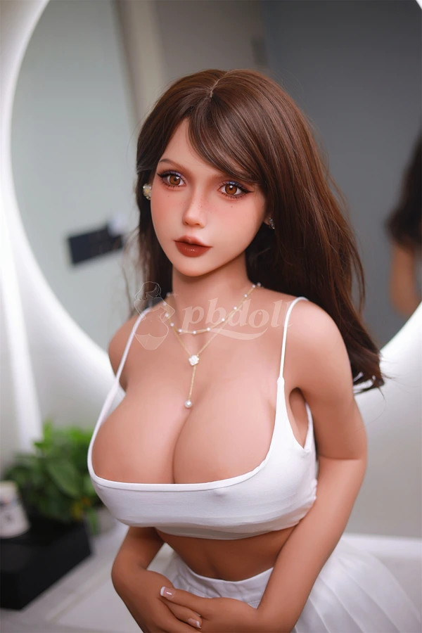Fire Doll 162cm/63ft8 D Cup Dark Skin TPE Sex Doll – Bronze Tone Hourglass Figure Premium 36.5kg