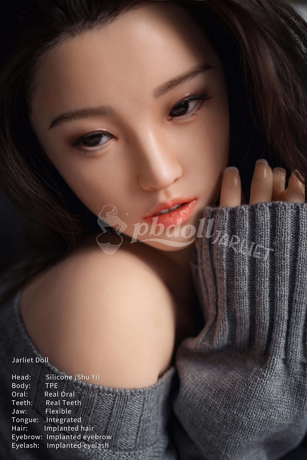 Jarliet Doll Shu Yi 150cm Realistic Sex Doll with Silicone Head, TPE Body, B Cup & Implanted Hair