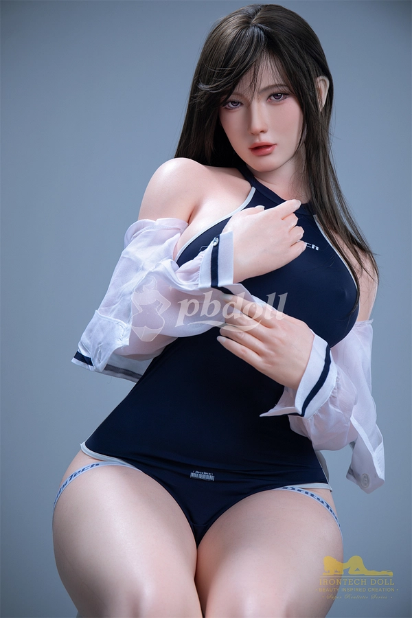 Irontech Premium 164cm Silicone Love Doll – S1 Head, E-Cup Gel Breasts & Buttocks, EVO Skeleton, Standing Feet, Brunette