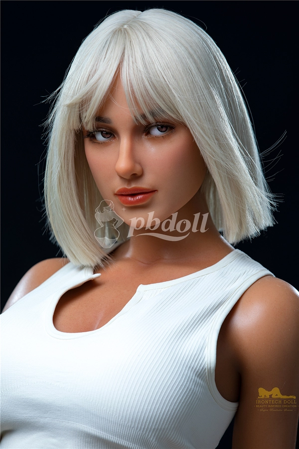 Irontech Premium 164cm Silicone Athletic Love Doll – S17 Head, E-Cup Gel Breasts & Buttocks, EVO Skeleton, Standing Feet, Platinum Blonde