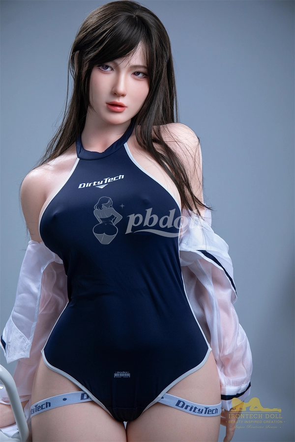 Irontech Premium 164cm Silicone Love Doll – S1 Head, E-Cup Gel Breasts & Buttocks, EVO Skeleton, Standing Feet, Brunette
