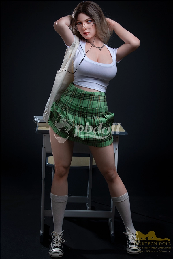 Irontech Premium 165cm Silicone Love Doll – S29 Head, F-Cup Gel Breasts & Buttocks, EVO Skeleton, Standing Feet, Blue Eyes