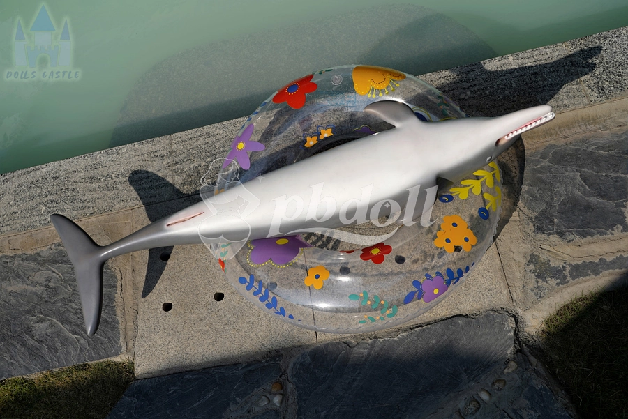 130cm Lifelike Silicone Dolphin Figure – Poolside & Garden Display Prop | Dolls Castle