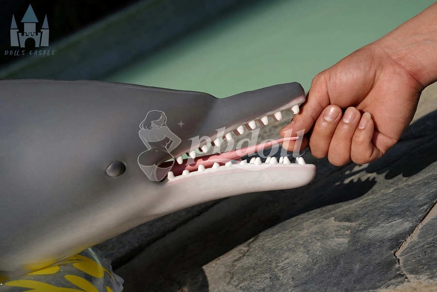 130cm Lifelike Silicone Dolphin Figure – Poolside & Garden Display Prop | Dolls Castle