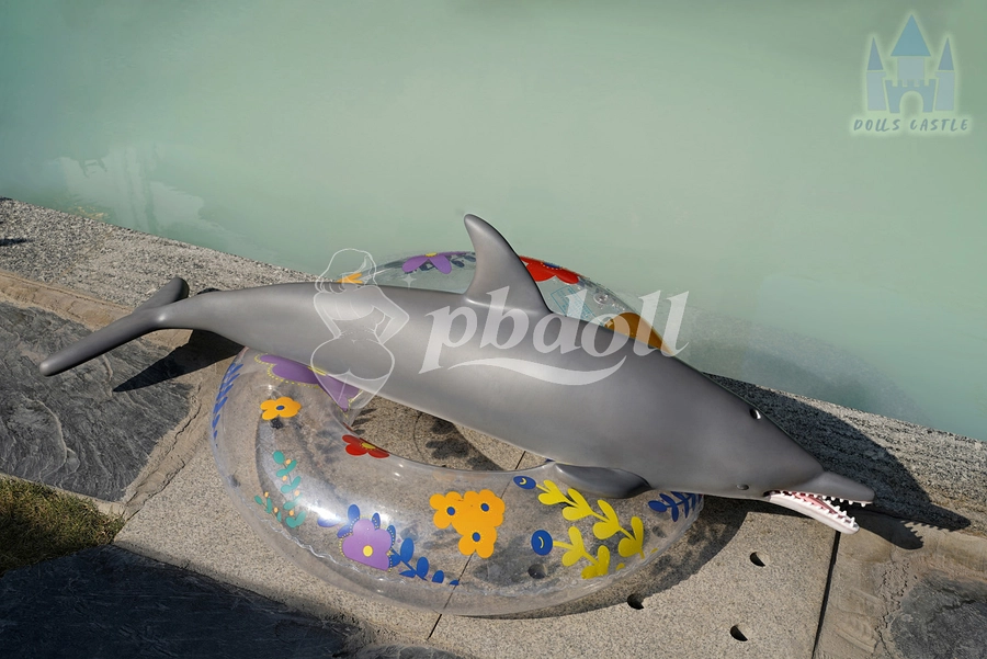 130cm Lifelike Silicone Dolphin Figure – Poolside & Garden Display Prop | Dolls Castle