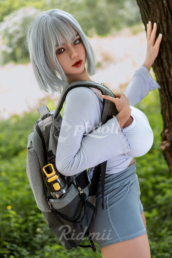 161cm E-Cup Hybrid Sex Doll – Soft Silicone Head & TPE Body, Silver Bob & Hiking Backpack | Ridmii Danica