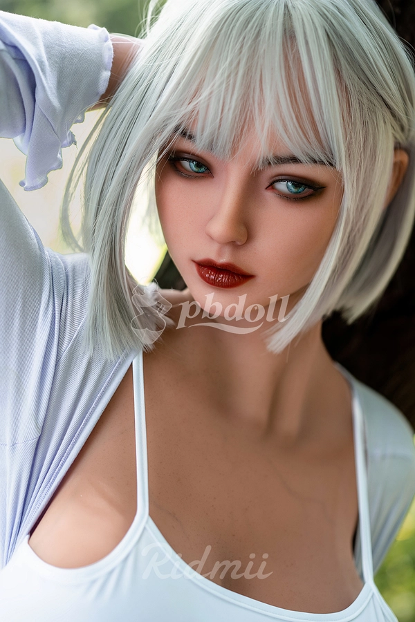 Ridmii Danica 161cm Hybrid Sex Doll – Short Silver Hair, Oral Function, EU Stock