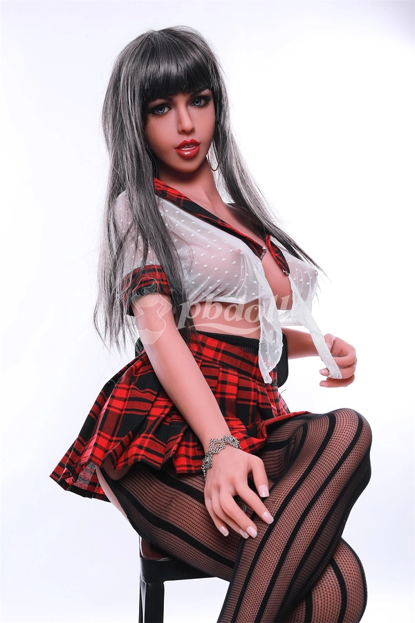 Cos Doll 162cm Shemale Sex Doll Tan Wheat Skin C-Cup TPE Transgender Love Doll with Standing Feet