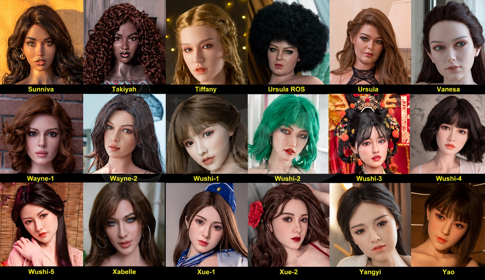 Starpery Doll head collection
